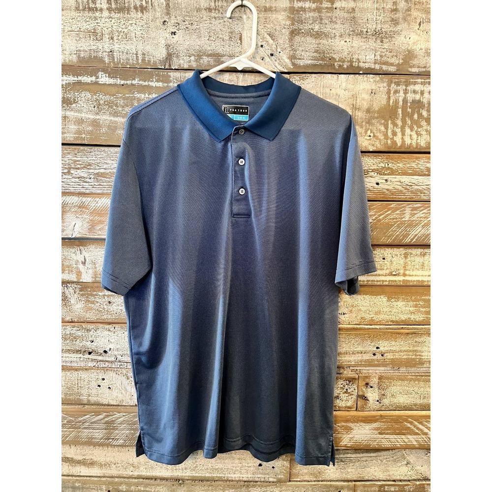 PGA Tour Golf short sleeved polo mens large‎ shirt